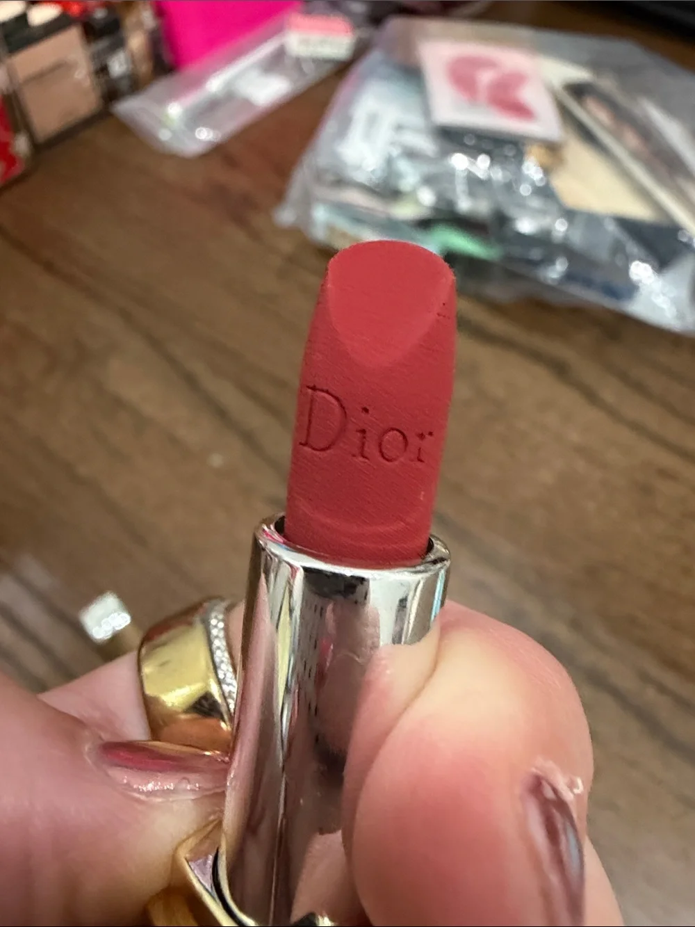 Dior Rouge 729 Lipstick & Forever GlowMaximizer samples